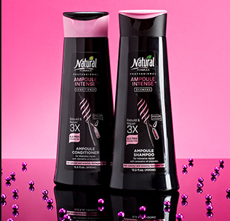 Two bottles of Ampoule Intense 3X shampoo and conditioner